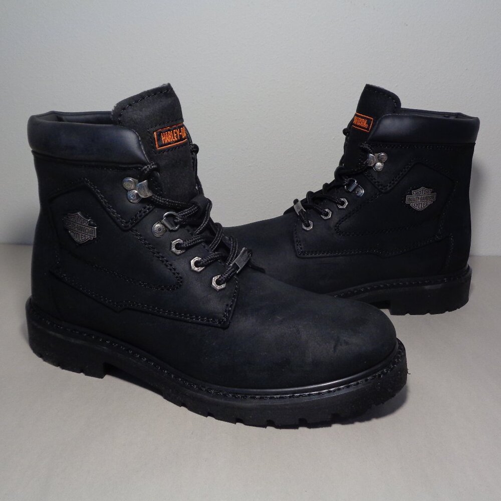 Harley-Davidson Size 10 M / BADLANDS / Black / Leather / Boots New Men's Shoes